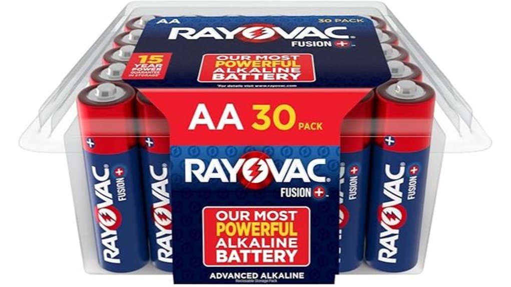 rayovac fusion aa 30 pack