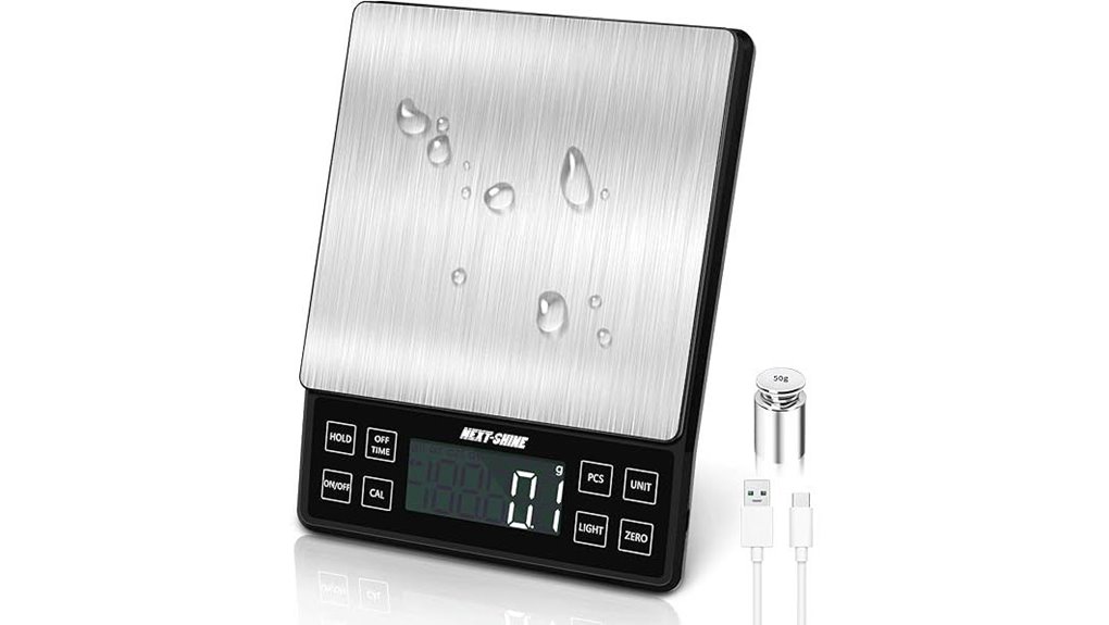rechargeable 11lb digital kitchen scale