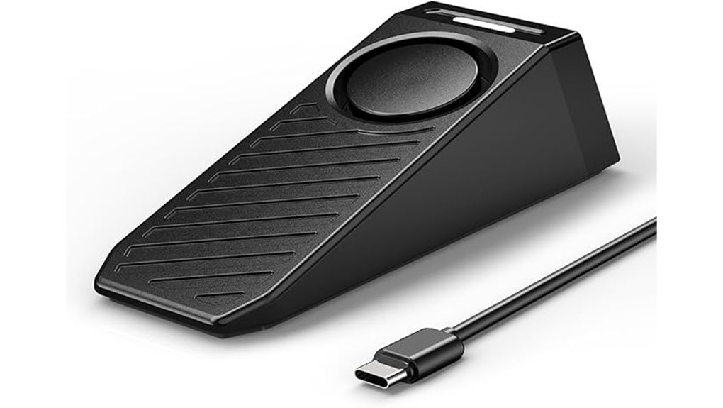 rechargeable 130db doorstop alarm