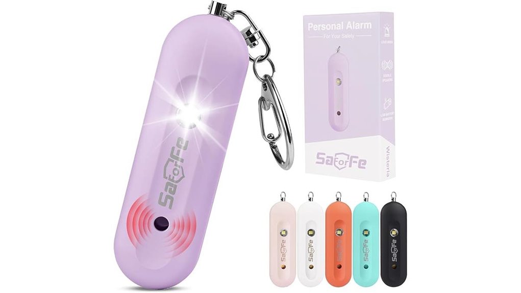 rechargeable 140db waterproof keychain
