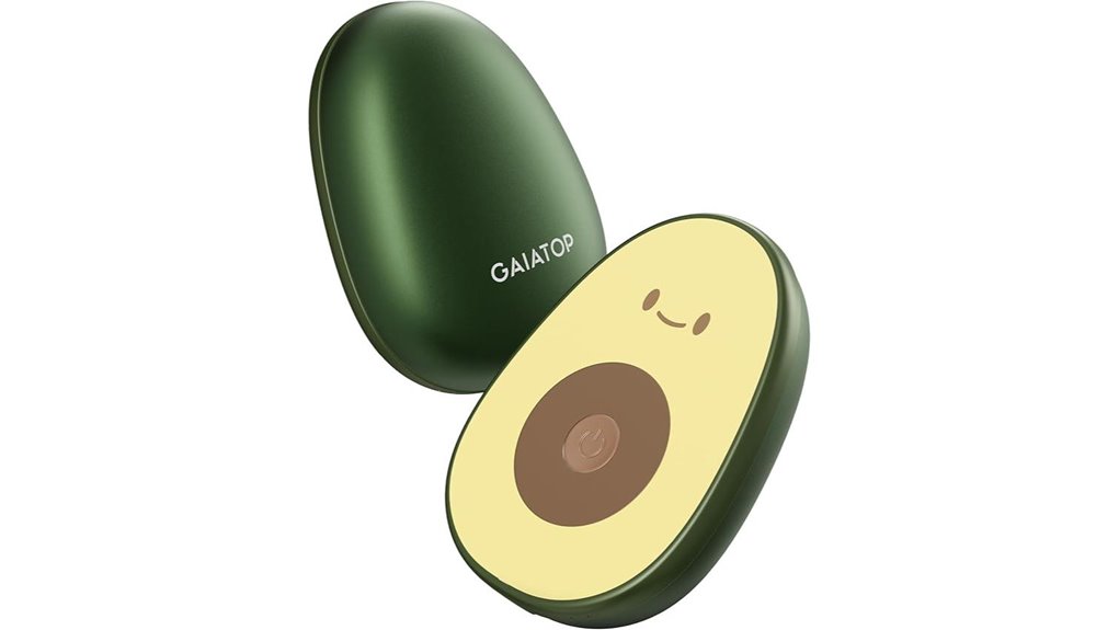 rechargeable avocado shaped hand warmers