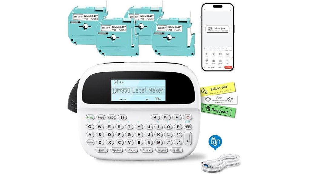 rechargeable backlit inkless labeler