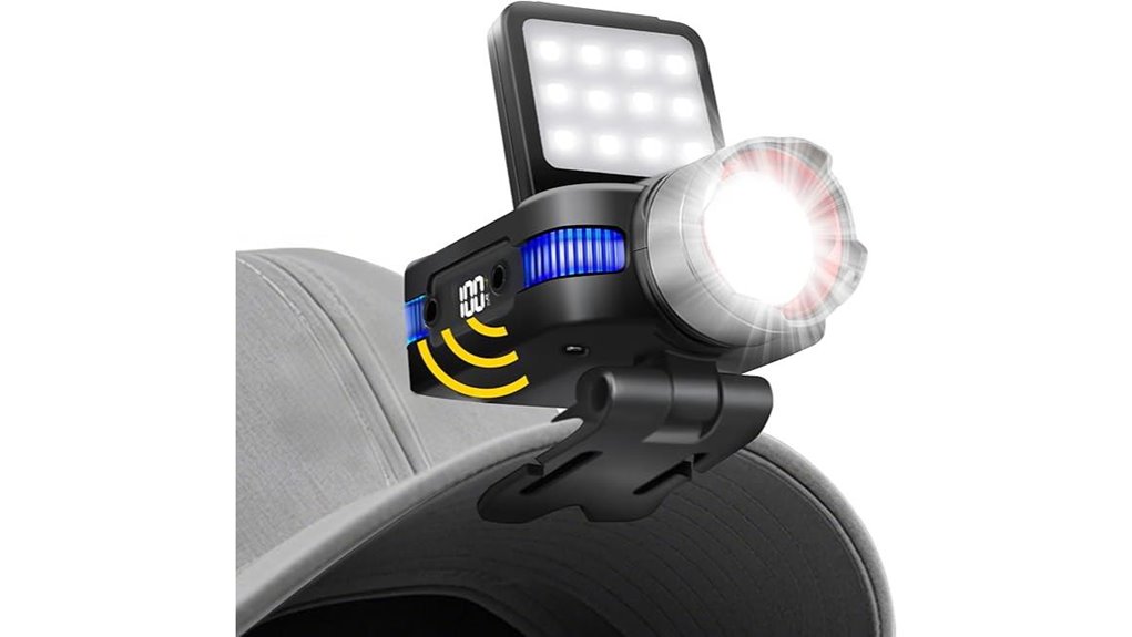 rechargeable clip on hardhat light