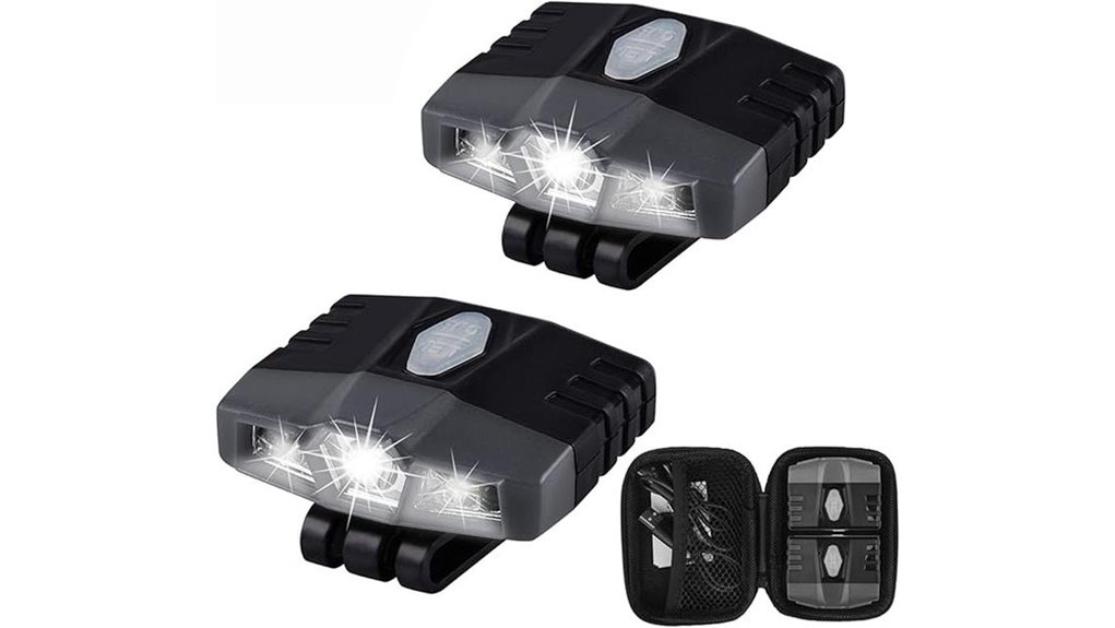 rechargeable clip on led caplight