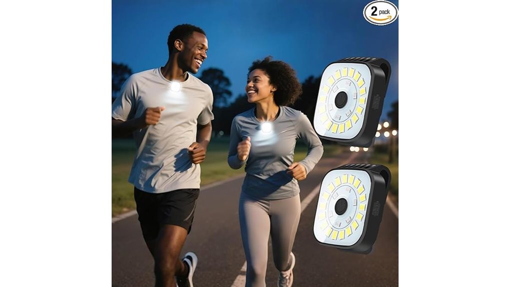 rechargeable clip on running lights