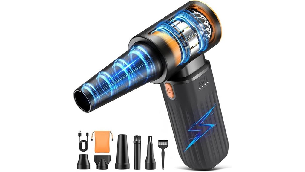 rechargeable cordless compressed air duster