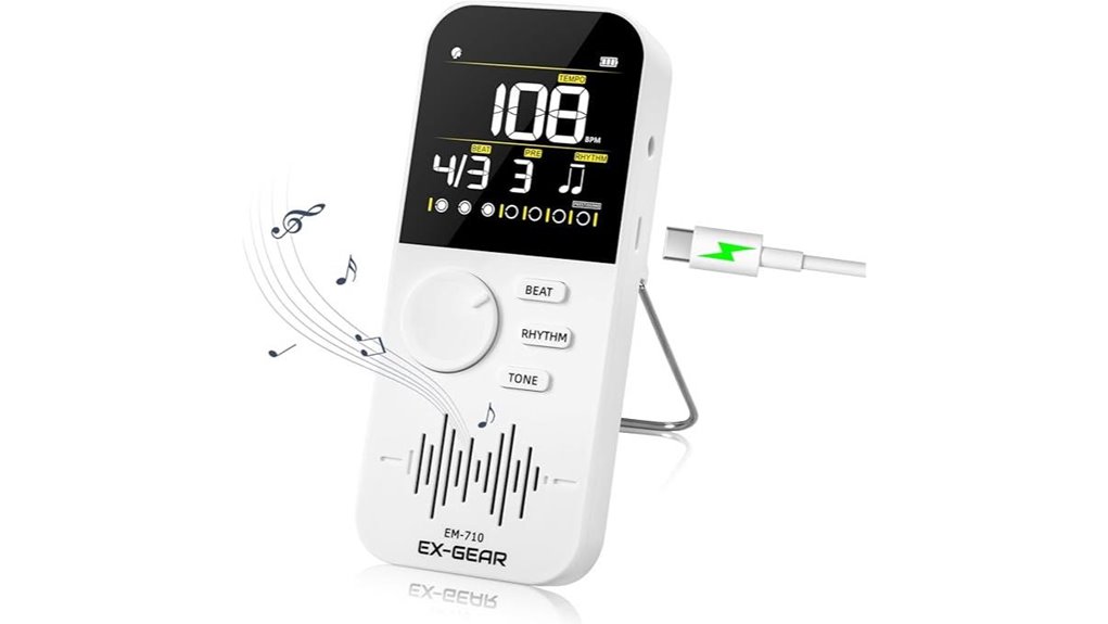 rechargeable digital metronome with lcd