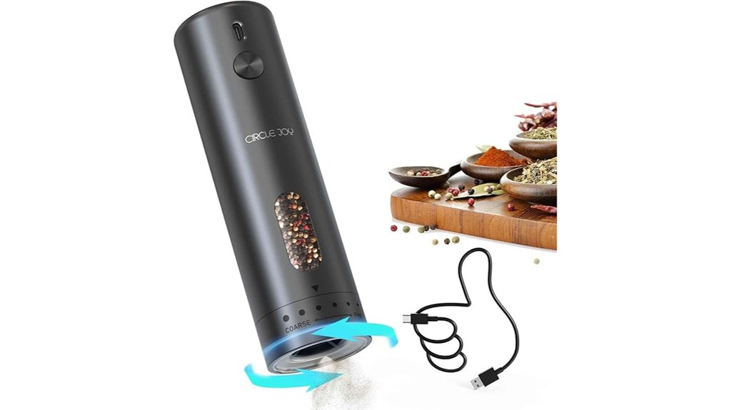 rechargeable electric pepper grinder