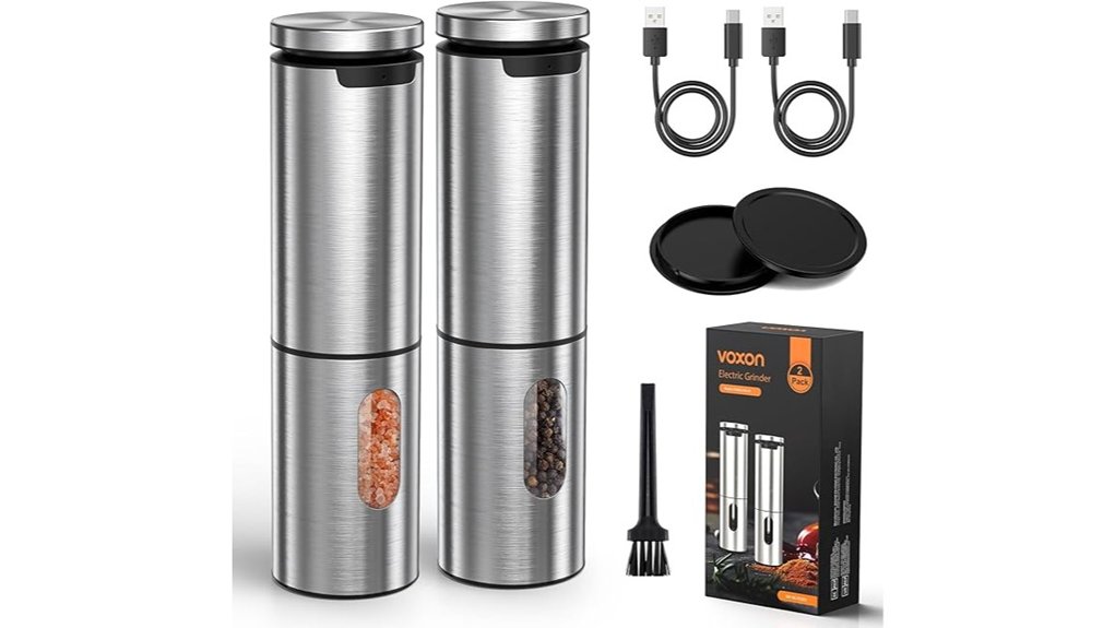 rechargeable electric salt pepper grinder