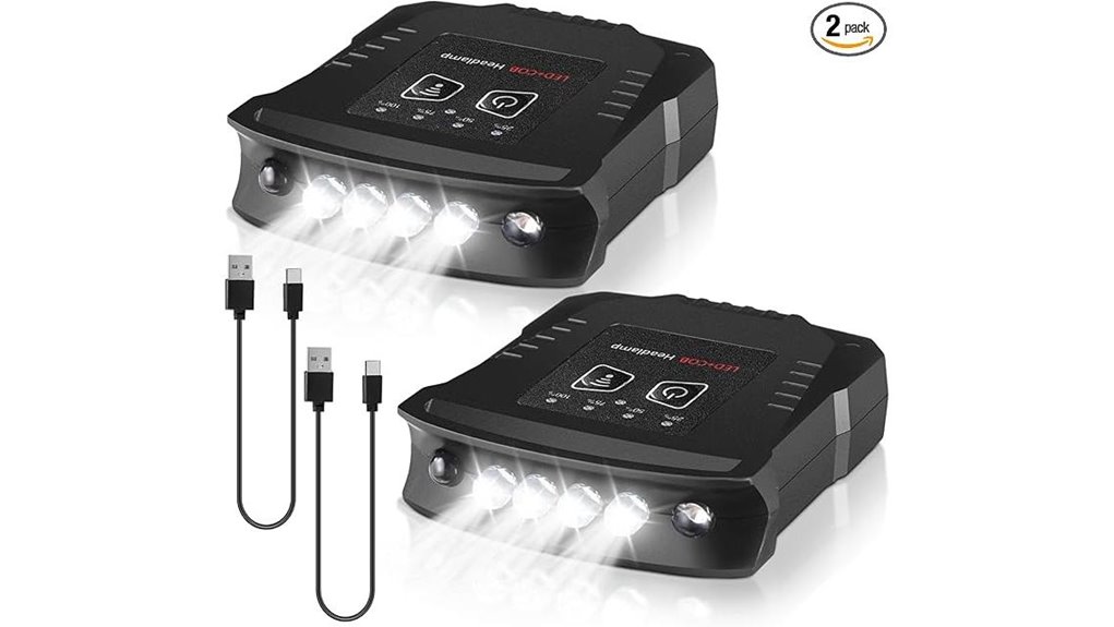 rechargeable led clip on cap