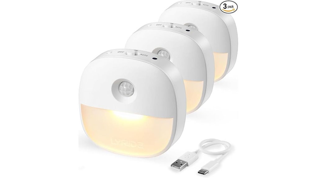 rechargeable motion sensor nightlights
