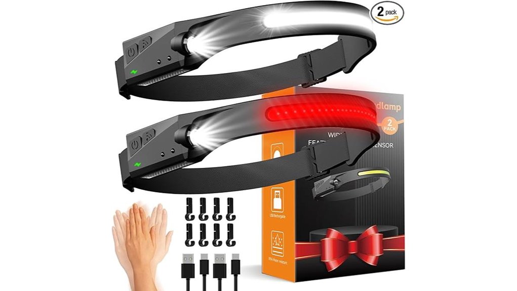 rechargeable red light led headlamps