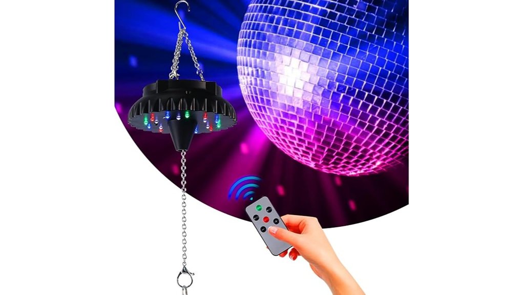 rechargeable rgbw disco motor