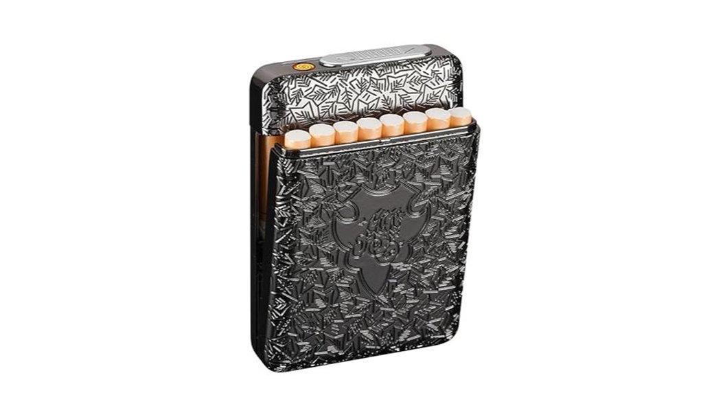 rechargeable usb windproof lighter case