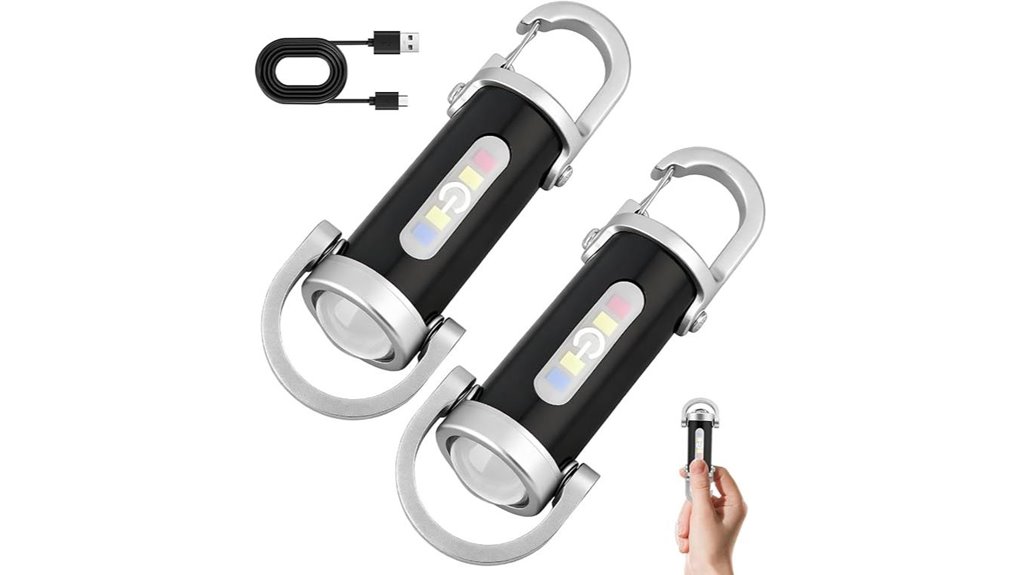 rechargeable waterproof keychain flashlights