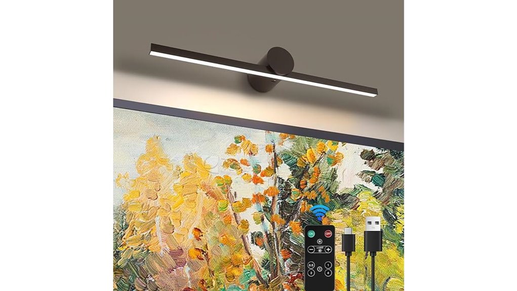 rechargeable wireless dimmable picture light