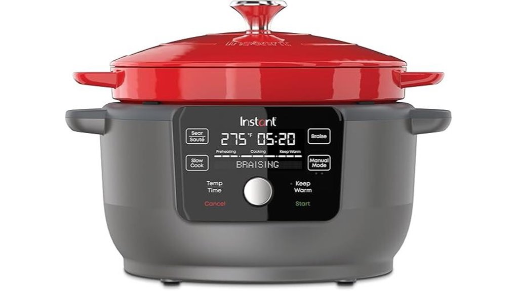red 6 quart instant pot dutch oven