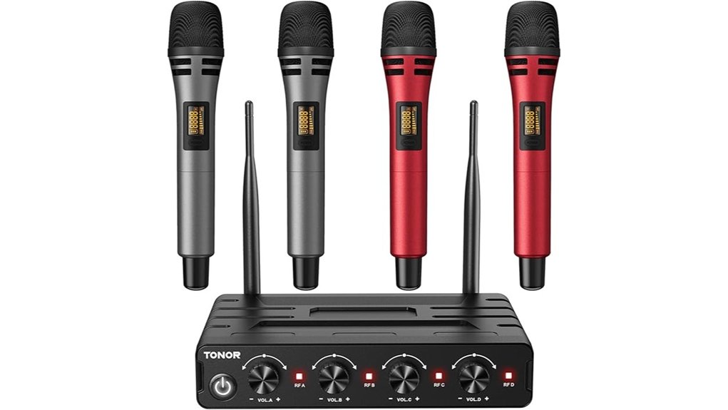 red tonor wireless uhf handheld