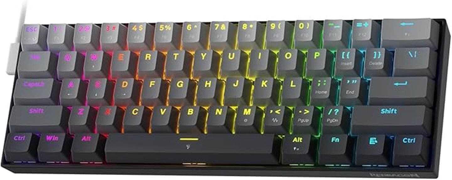 redragon 60 rapid mechanical keyboard