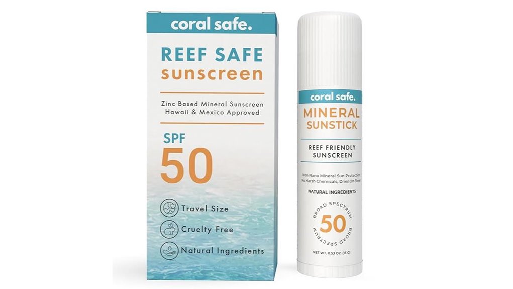 reef safe spf50 face stick