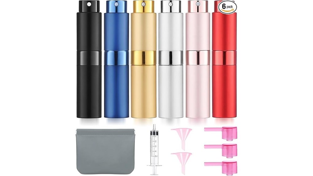 refillable 8ml travel atomizers