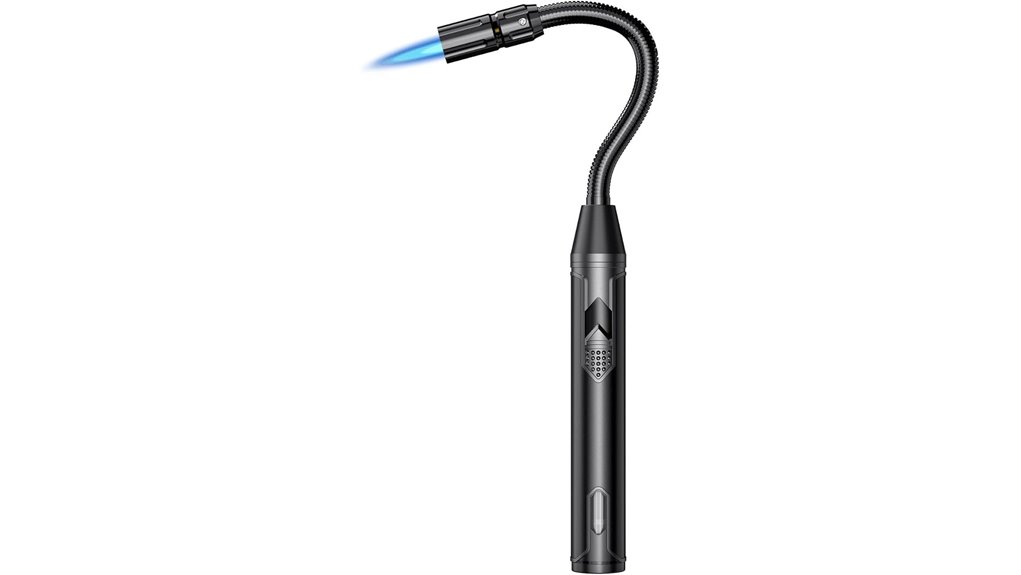 refillable flexible neck butane torch