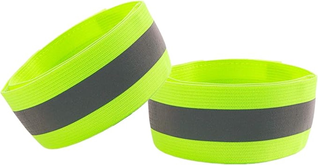 reflective adjustable running bands