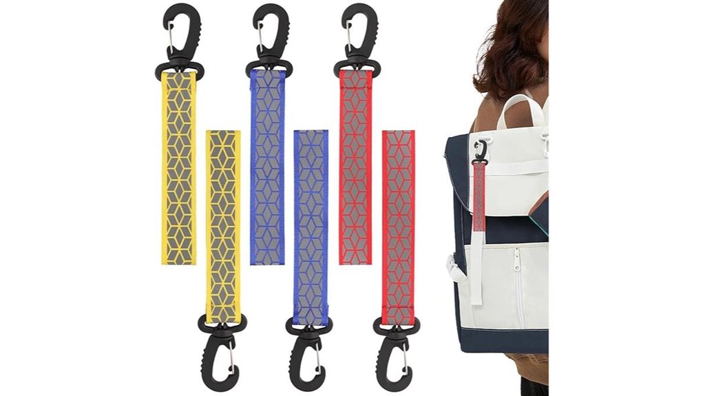 reflective backpack keychain straps