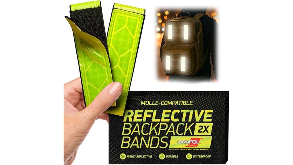 reflective backpack straps two pack