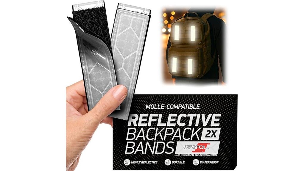 reflective high visibility backpack bands