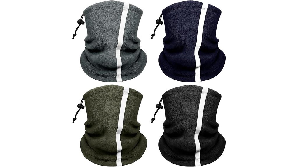 reflective insulated winter neck gaiters