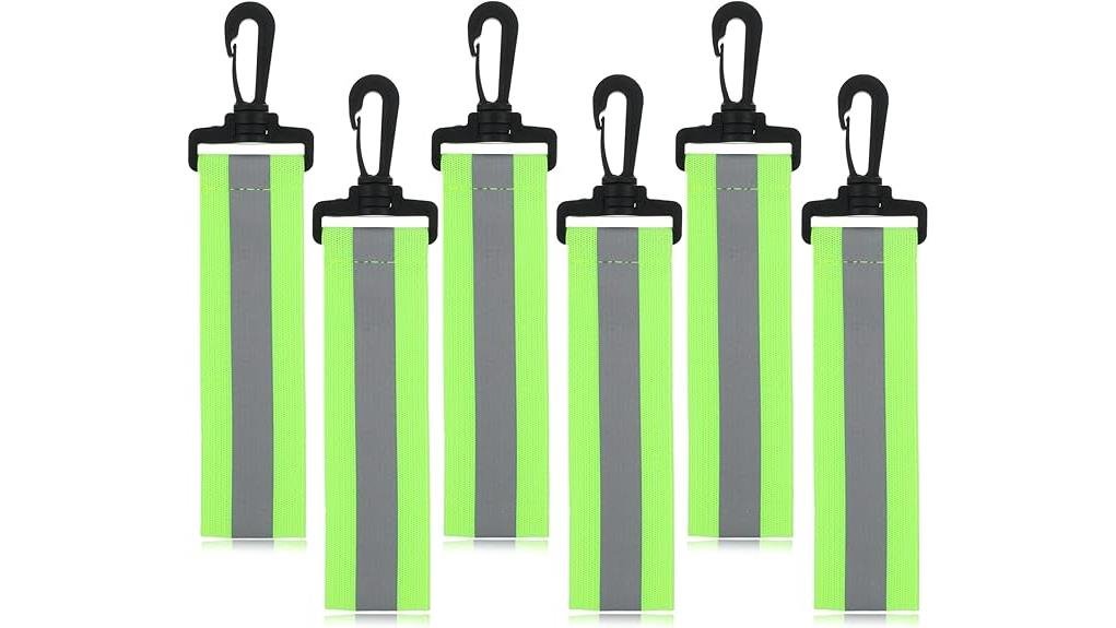 reflective keychain straps pack