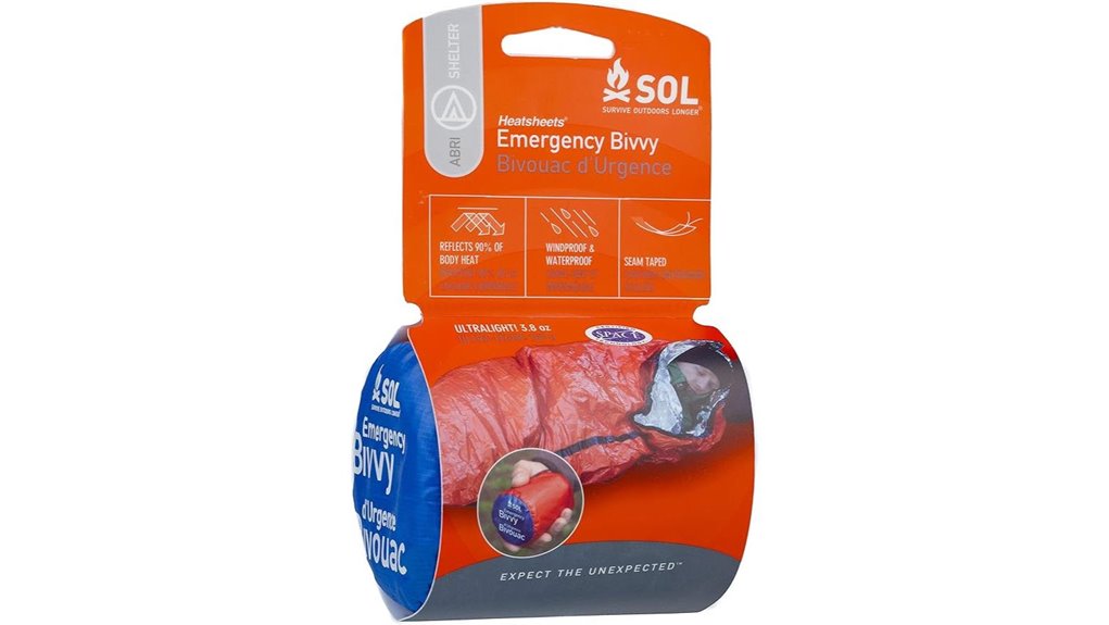 reflective lightweight emergency bivvy