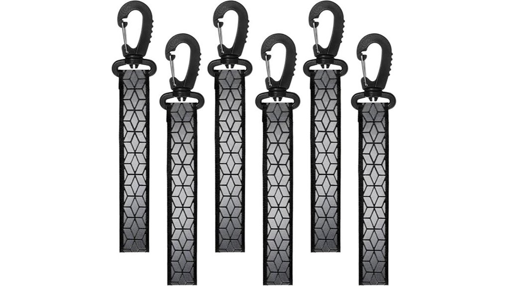 reflective safety strap keychains