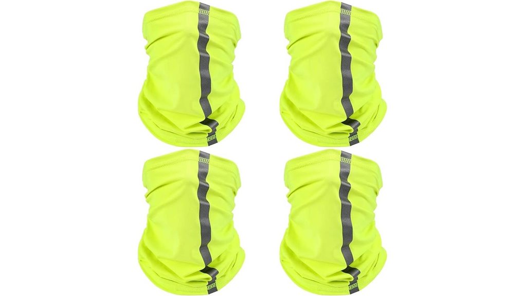 reflective satin neck gaiters
