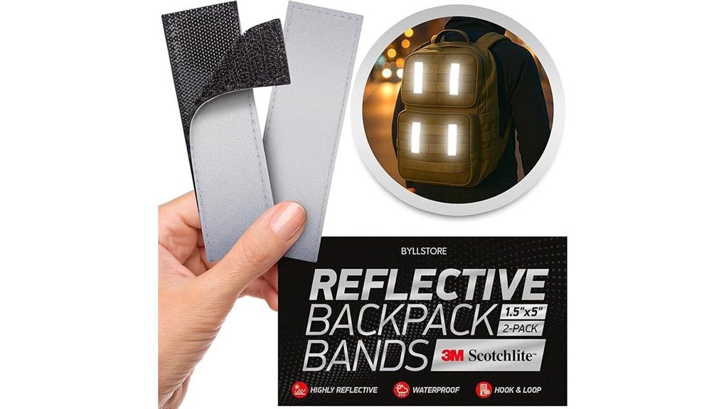 reflective scotchlite backpack bands