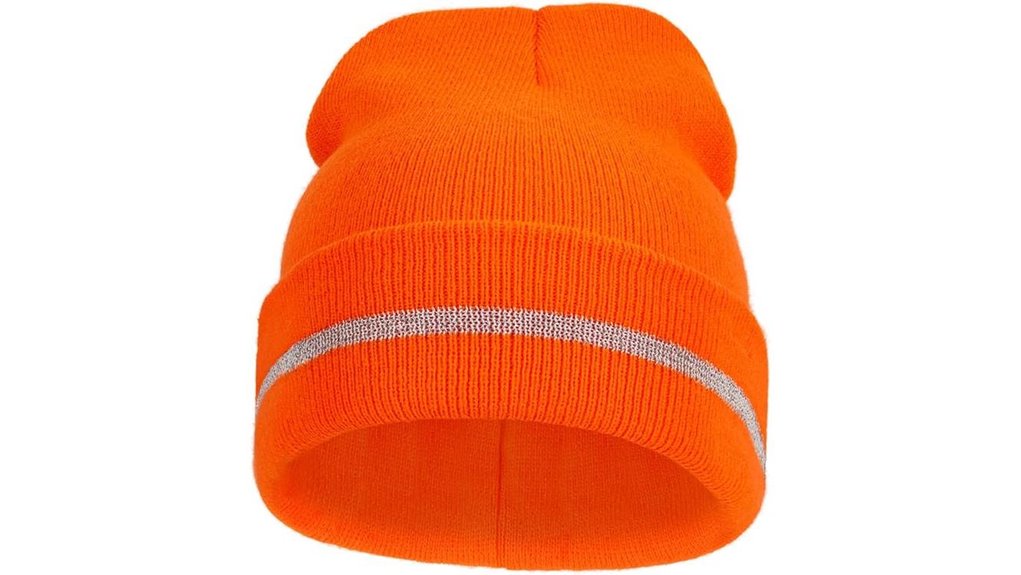 reflective unisex winter safety beanie