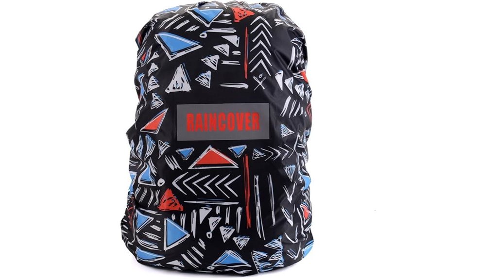 reflective waterproof backpack cover