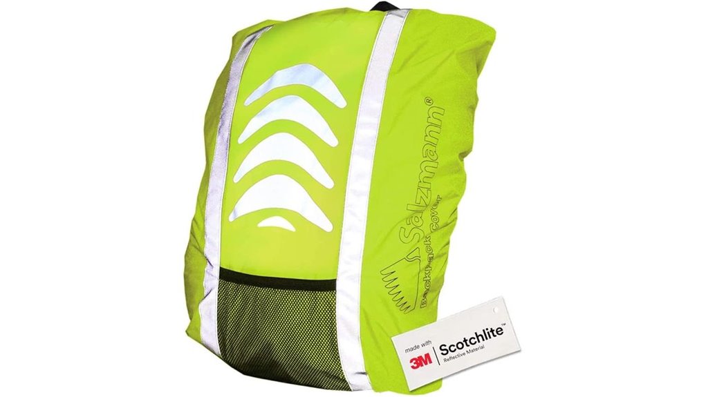 reflective waterproof backpack cover