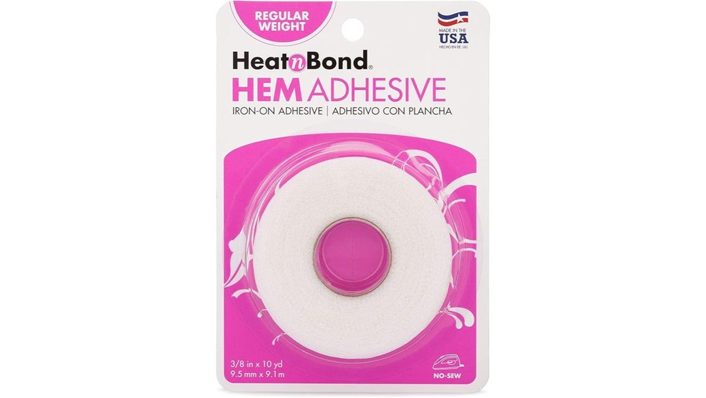 regular weight white iron on adhesive