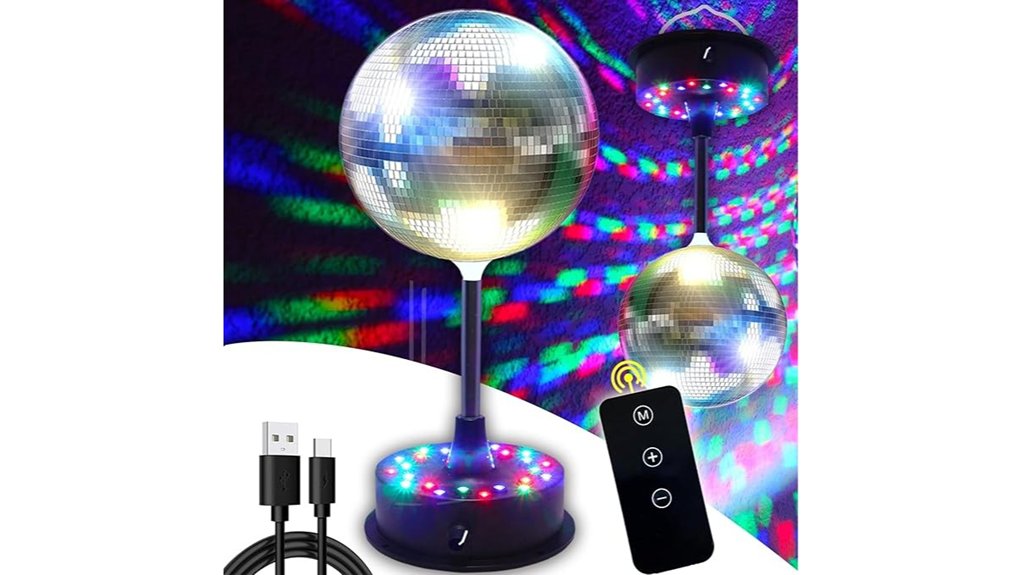 remote controlled rgb rotating disco