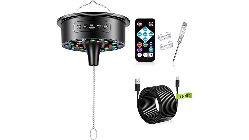 remote rgb disco motor