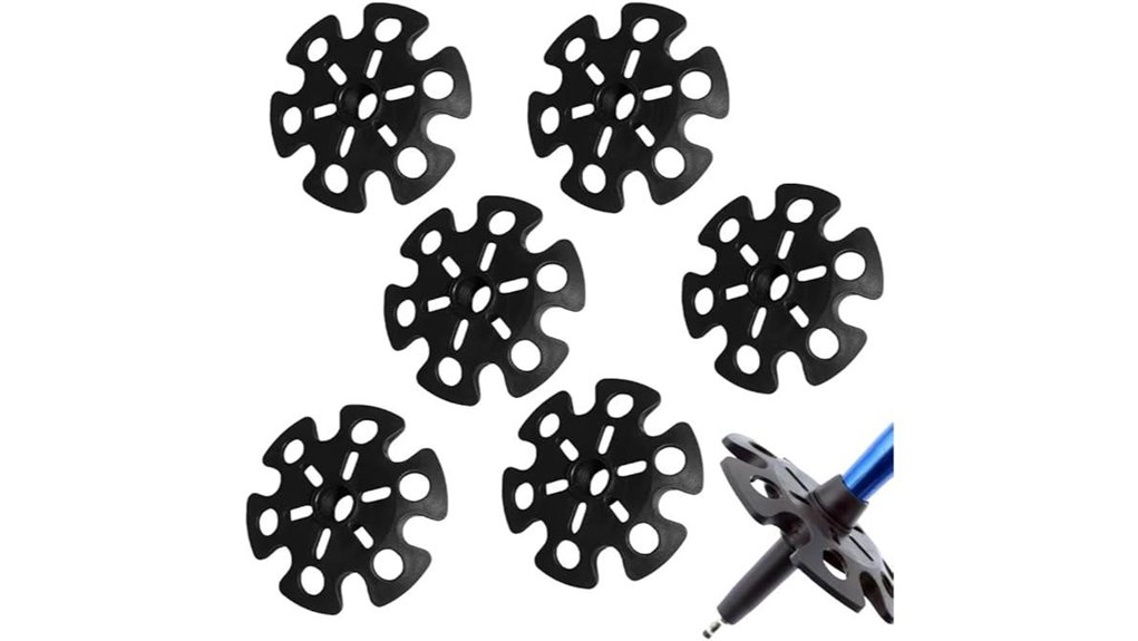 removable snowflake mud baskets