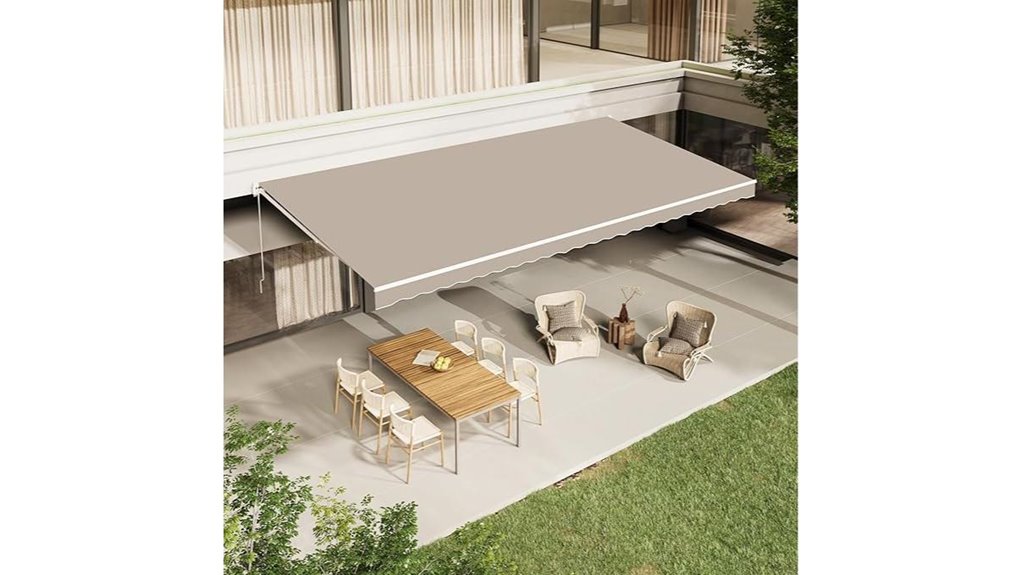 retractable 13x10 patio awning