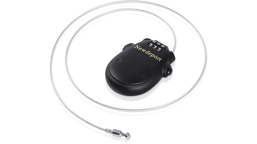 retractable 29 5 steel snowboard lock