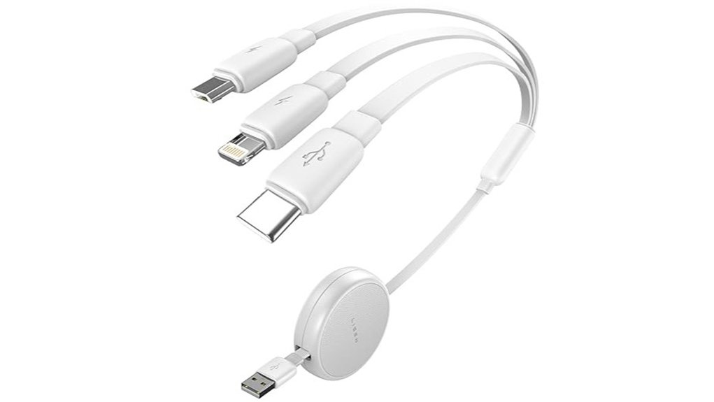 retractable 3 in 1 charging cable