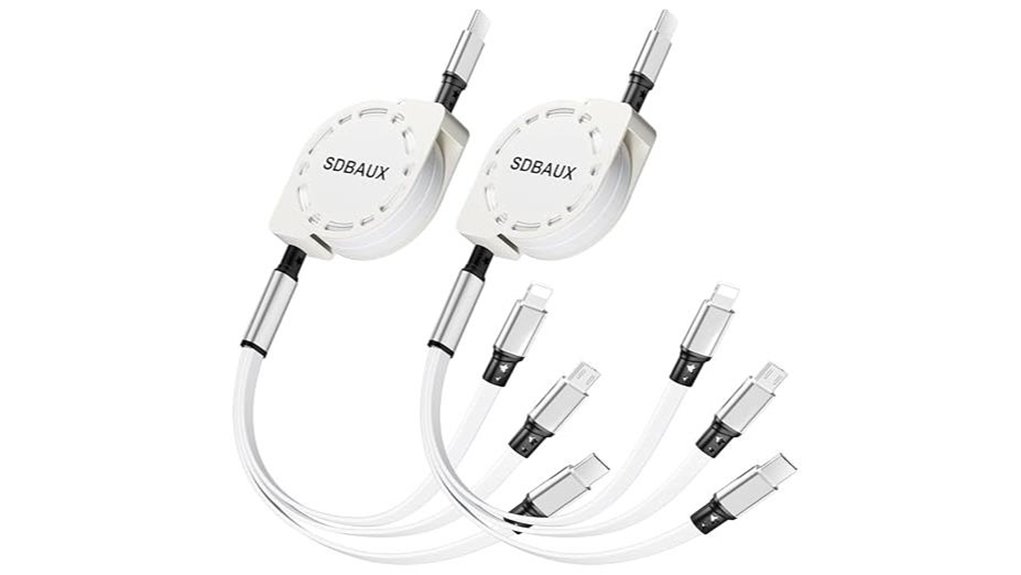 retractable 3 in 1 charging cable