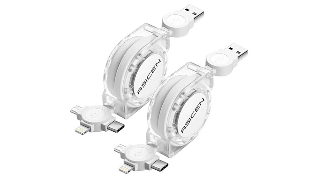 retractable 3 in 1 charging cables