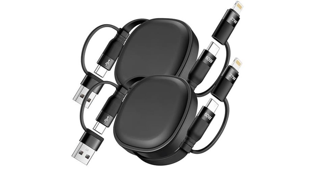 retractable 5 in 1 usb c cable