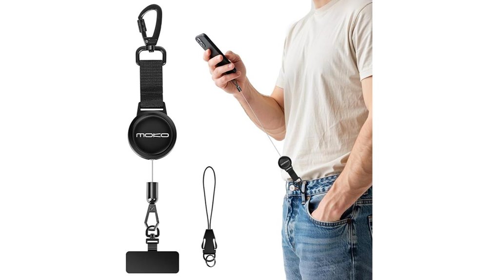 retractable anti theft phone tether